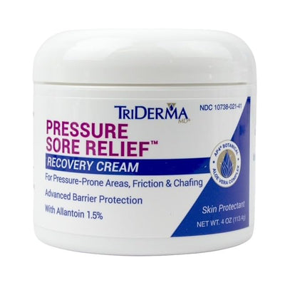 TriDerma frasco frontal mostrando el producto y la marca para confianza inmediata