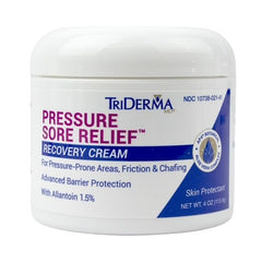 TriDerma frasco frontal mostrando el producto y la marca para confianza inmediata