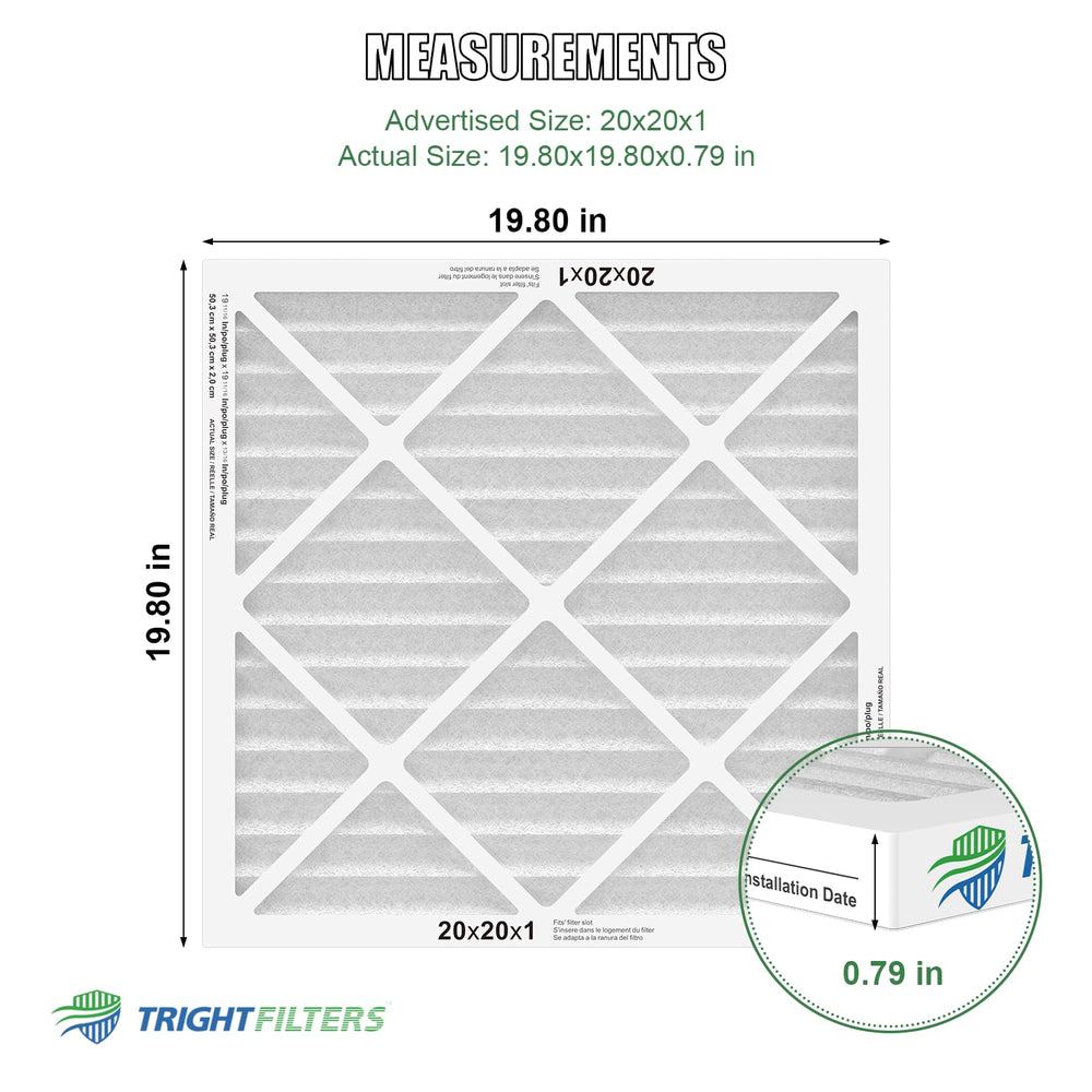 TRIGHTFILTERS detalle de los plisados que mejora área de filtración