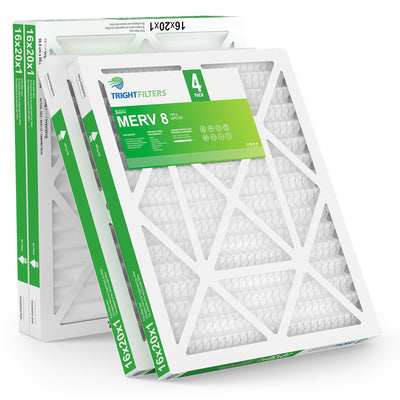 TRIGHTFILTERS four-pack arranged to show quantity and ready-to-use replacements