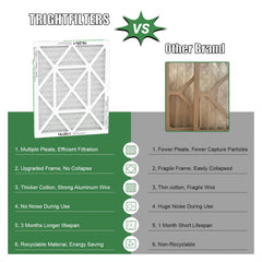 TRIGHTFILTERS installed inside HVAC return demonstrating easy slide-in replacement benefit