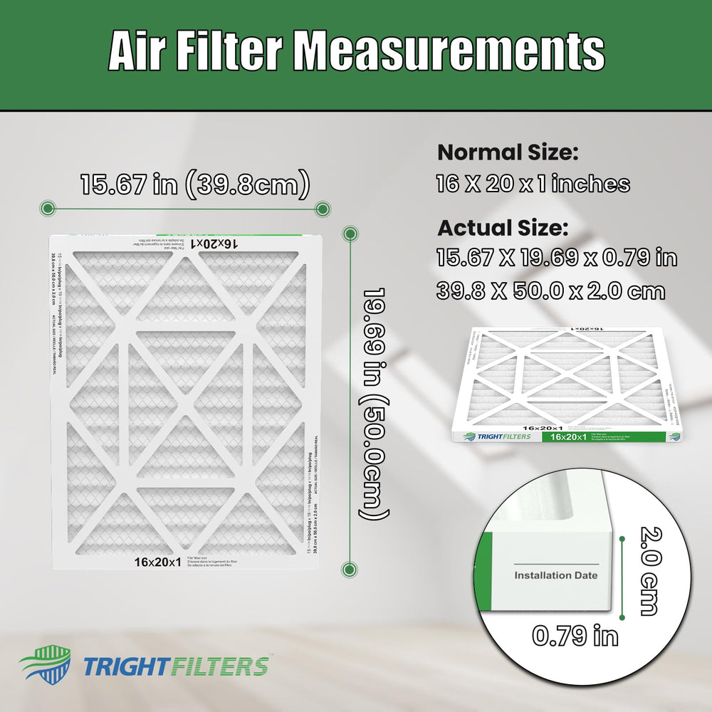 TRIGHTFILTERS pleated media close-up highlighting dense folds for increased filtration surface
