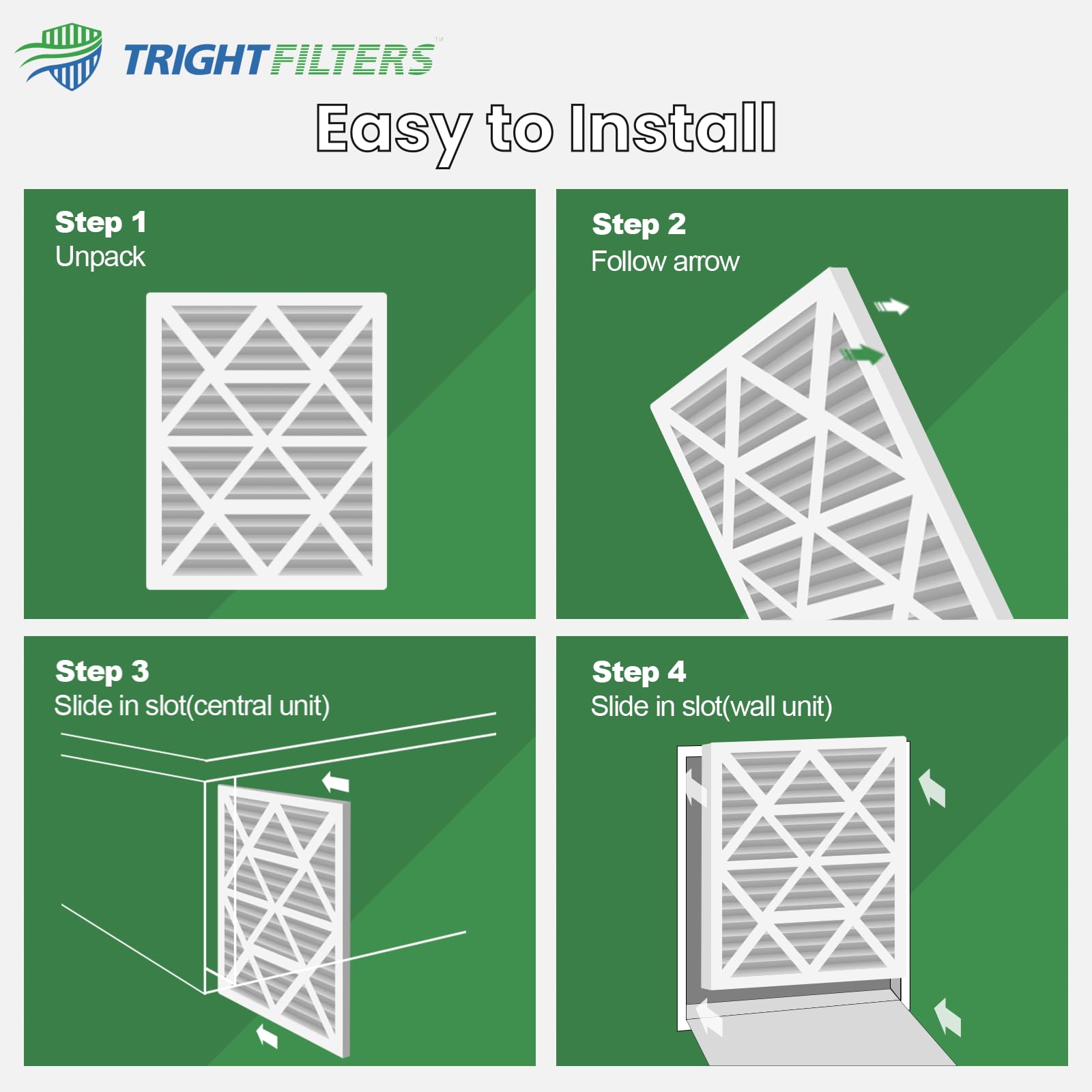 TRIGHTFILTERS filtro en ambiente doméstico mejorando la limpieza