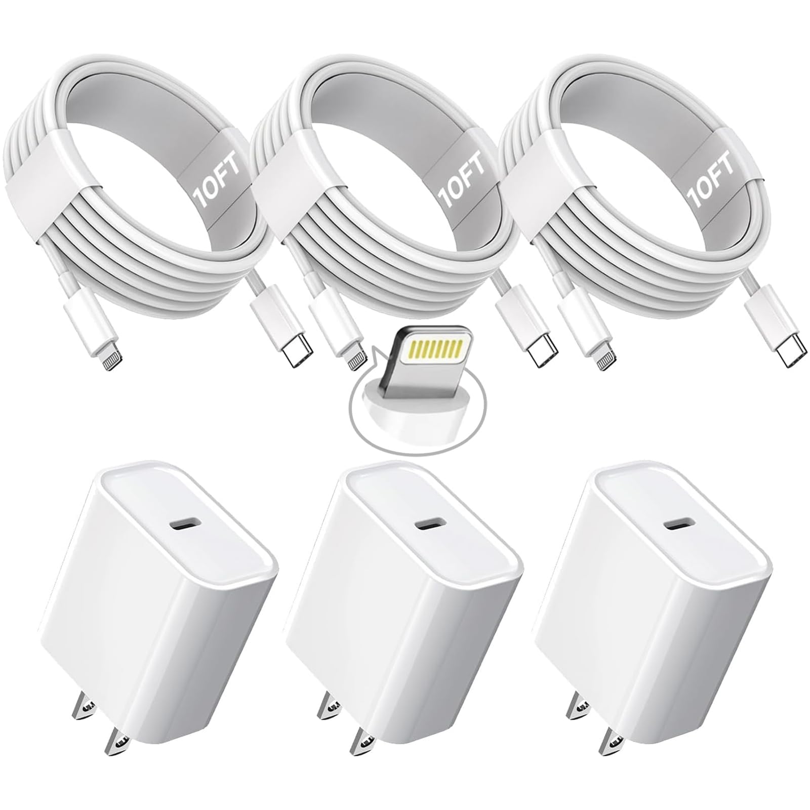 TrimDish frente del paquete mostrando los tres cables y adaptadores, fácil identificación