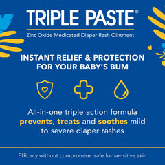Triple Paste textura cremosa en cuchara, mostrando protección y espesor