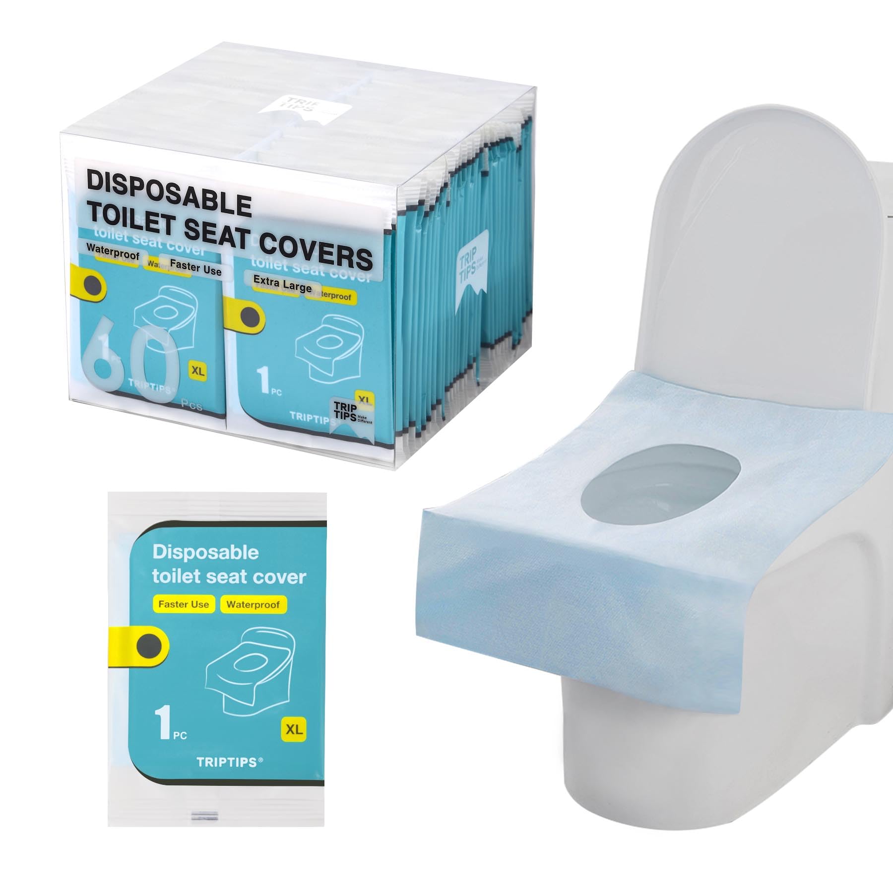 TRIPTIPS front packaging showing 60-count pack and travel convenience