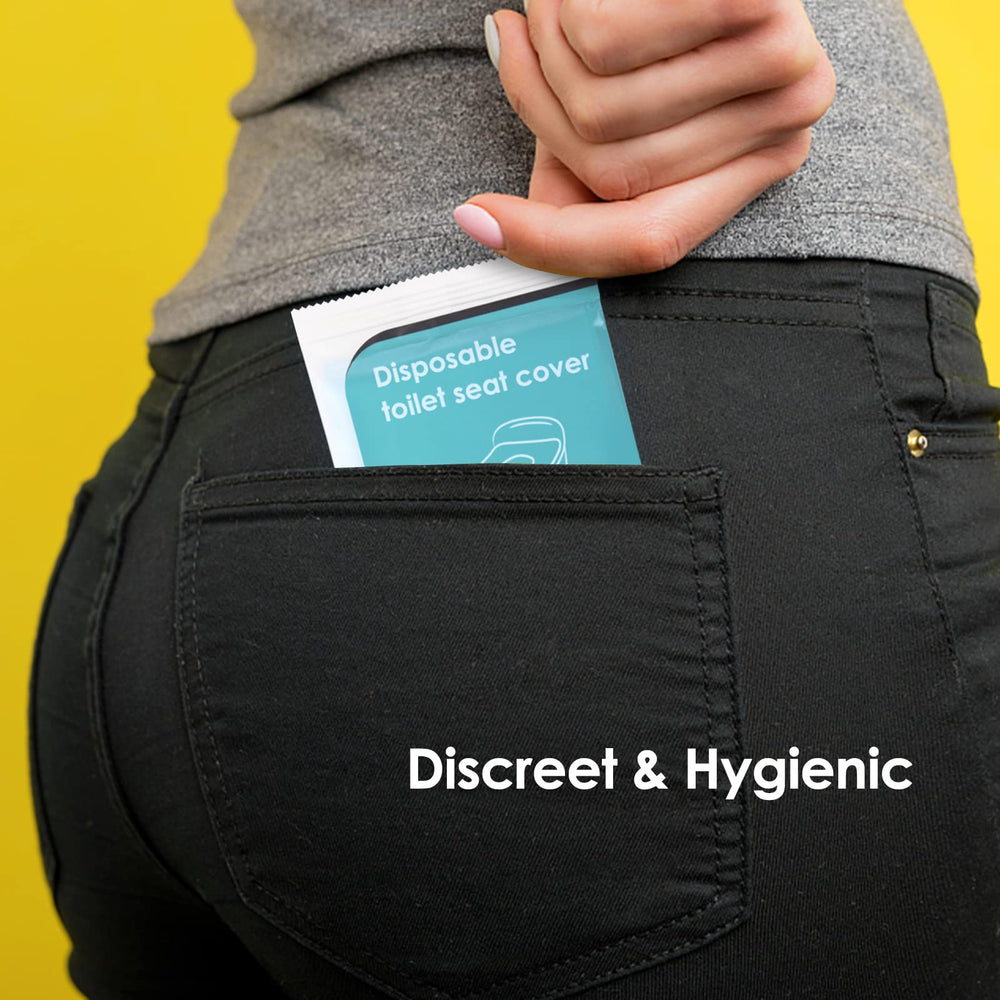 TRIPTIPS size comparison on toilet seat demonstrating full coverage