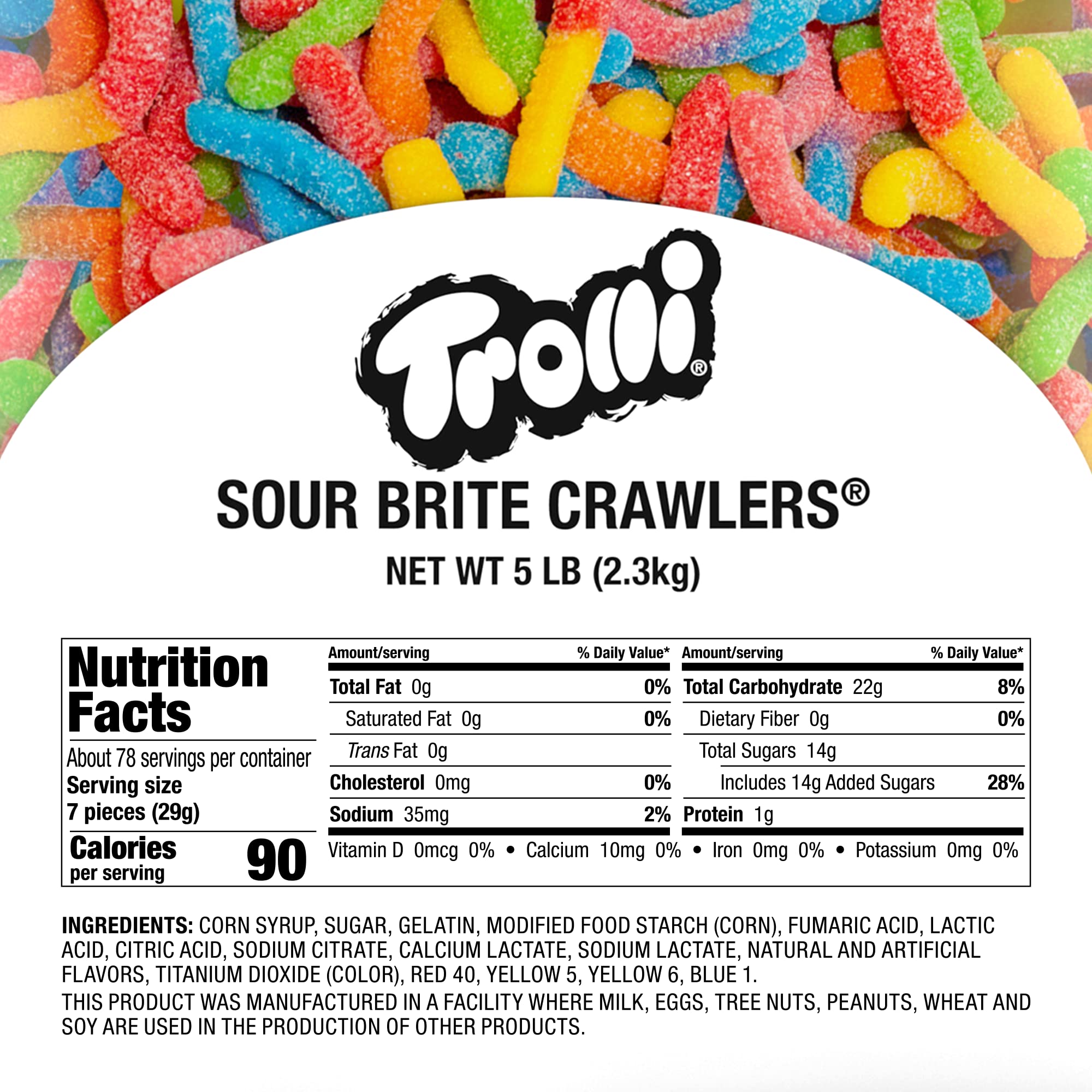 friends sharing Trolli Sour Brite Crawlers at movie night for fun snacking