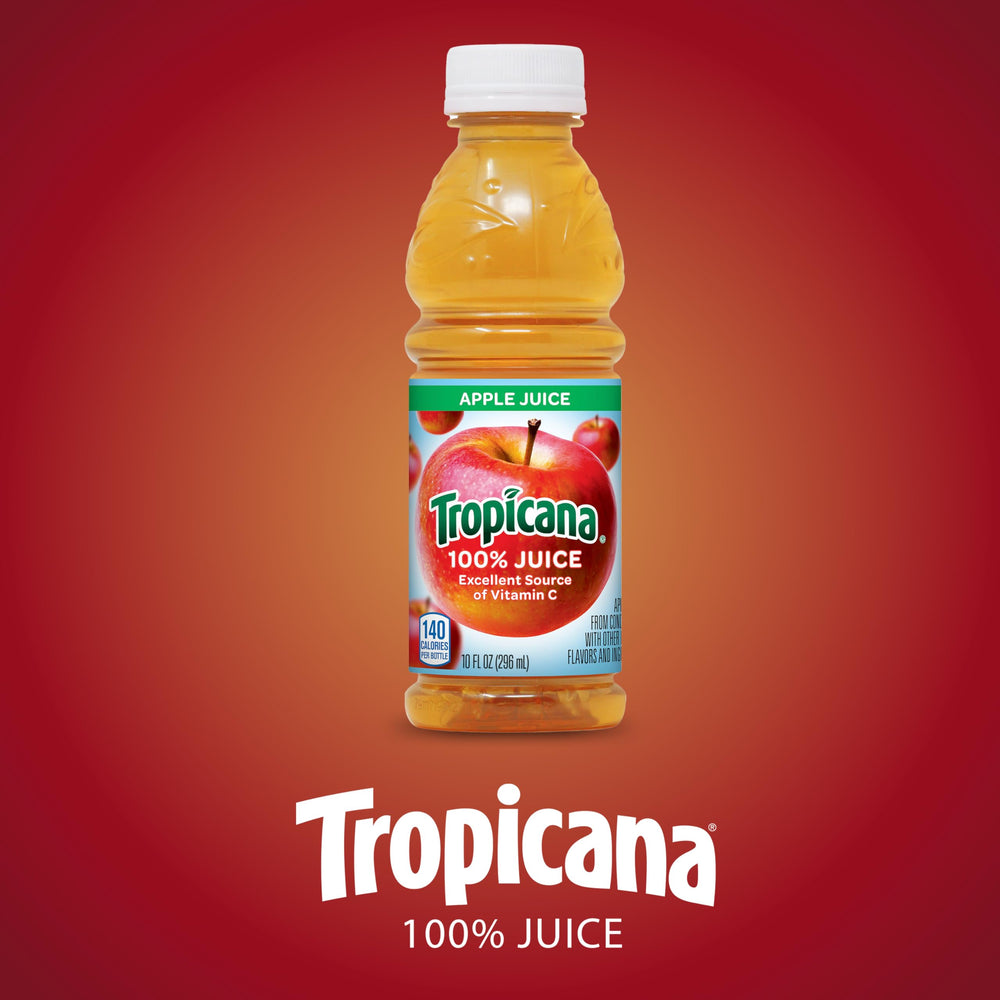 Tropicana botellas apiladas en almacenamiento mostrando practicidad