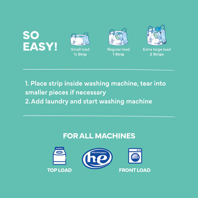 Tru Earth pack beside a detergent jug for space-saving comparison