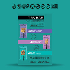 TRUBAR corte interno de Oh Oh Cookie Dough mostrando trozos y miga suave