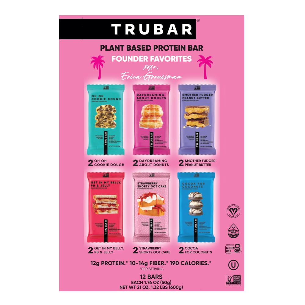 TRUBAR etiqueta de ingredientes limpia y legible destacando beneficios veganos