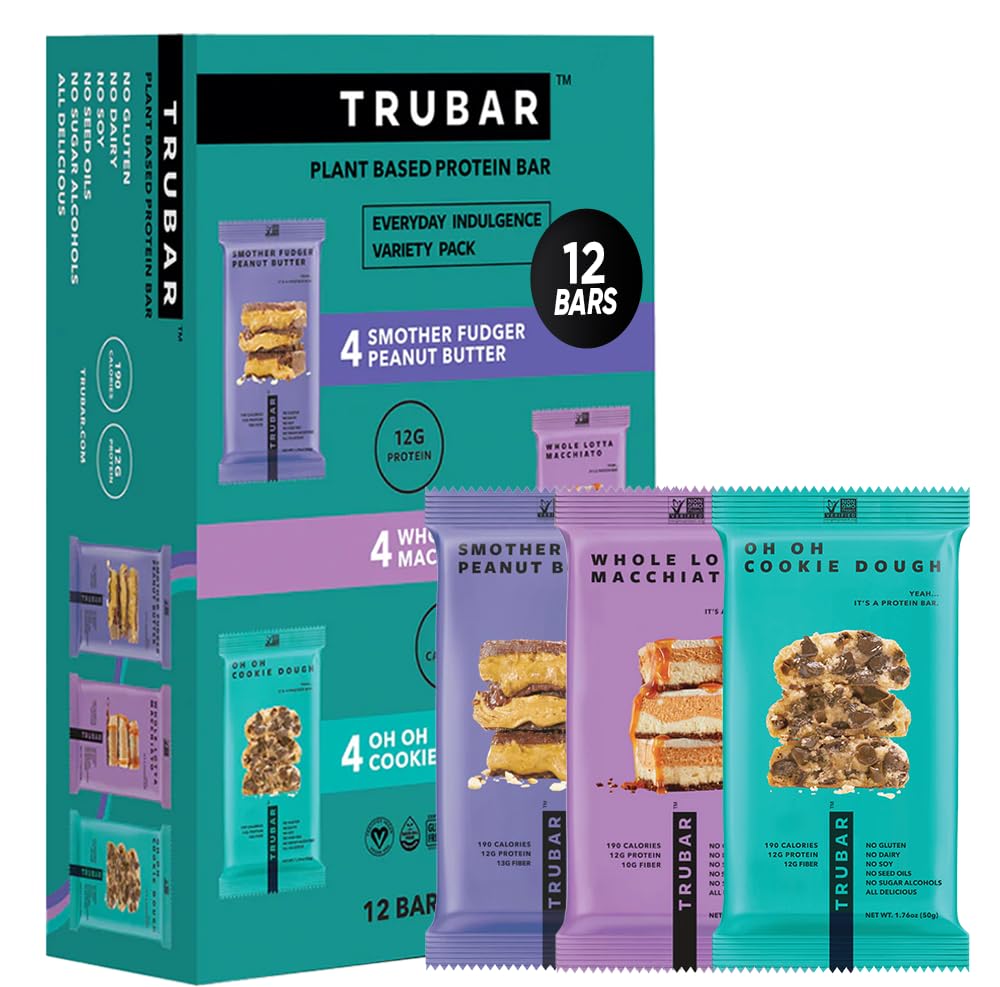 TRUBAR pack frontal surtido mostrando tres sabores para elección rápida