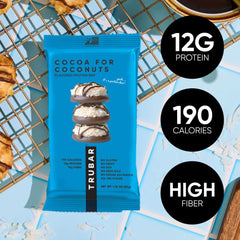 TRUBAR porción abierta con trozos de chocolate y interior cremoso
