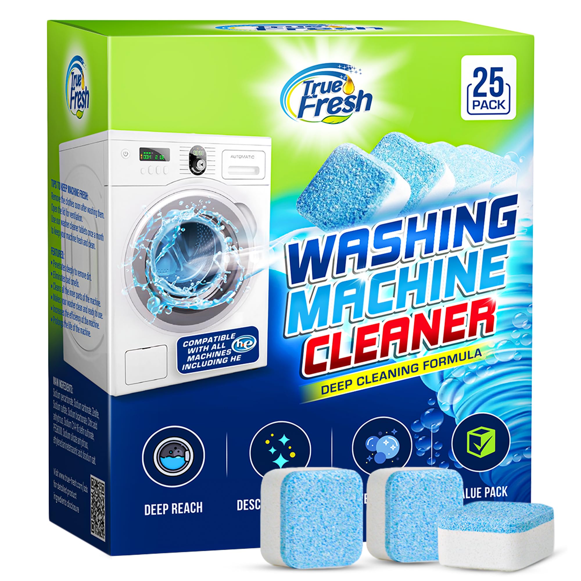 True Fresh front packaging showing 25-pack and benefits