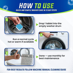 True Fresh tablet inside washer drum illustrating easy drop-in use