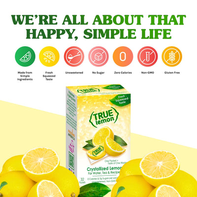True Lemon añadiéndose a té helado mostrando sabor sin calorías