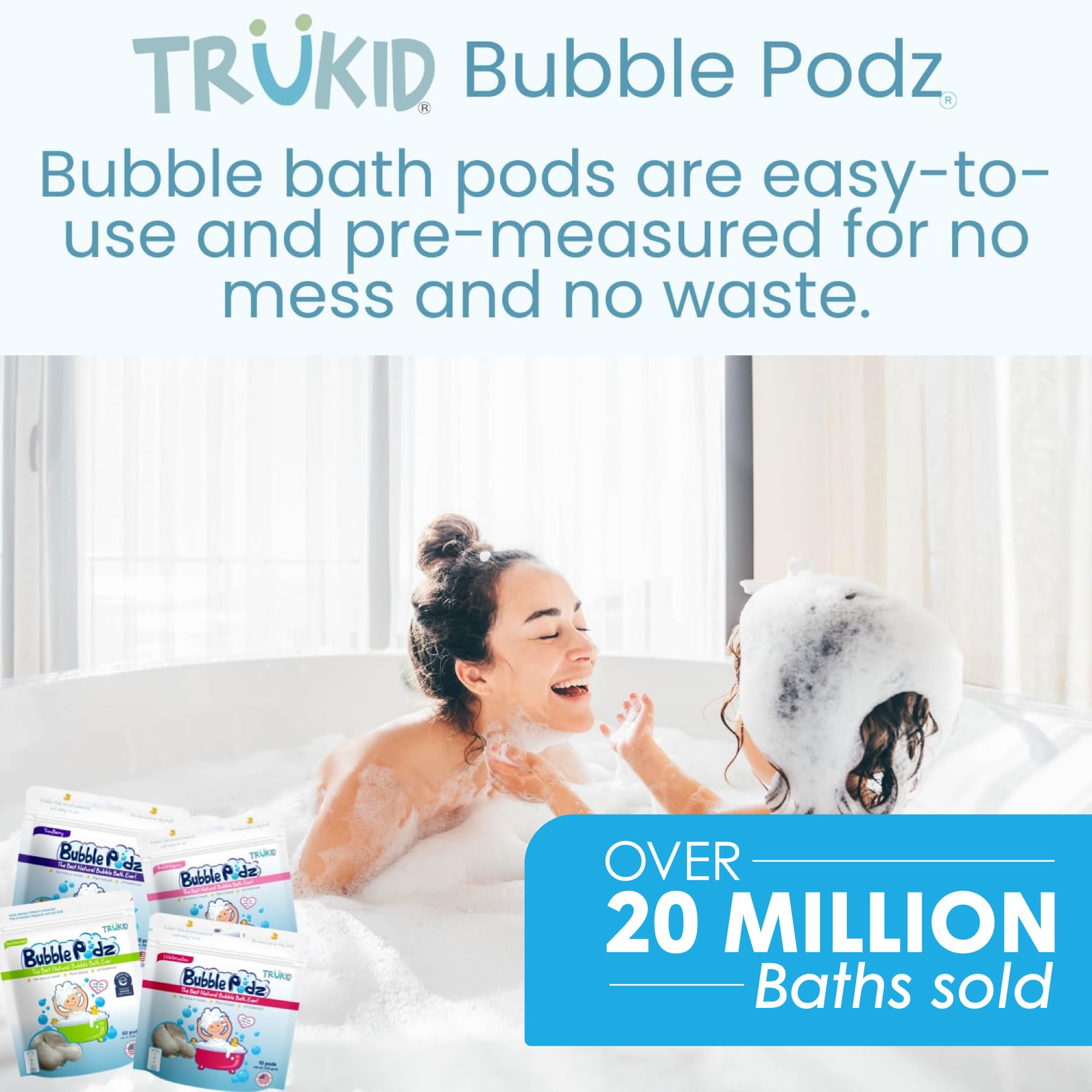 TruKid etiqueta que indica sin fragancia ni colorantes, apto sensible