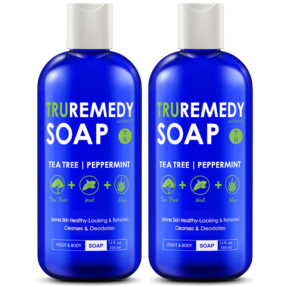 Truremedy Naturals front packaging showing dual 12oz bottles and benefits