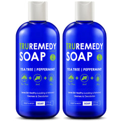 Truremedy Naturals front packaging showing dual 12oz bottles and benefits