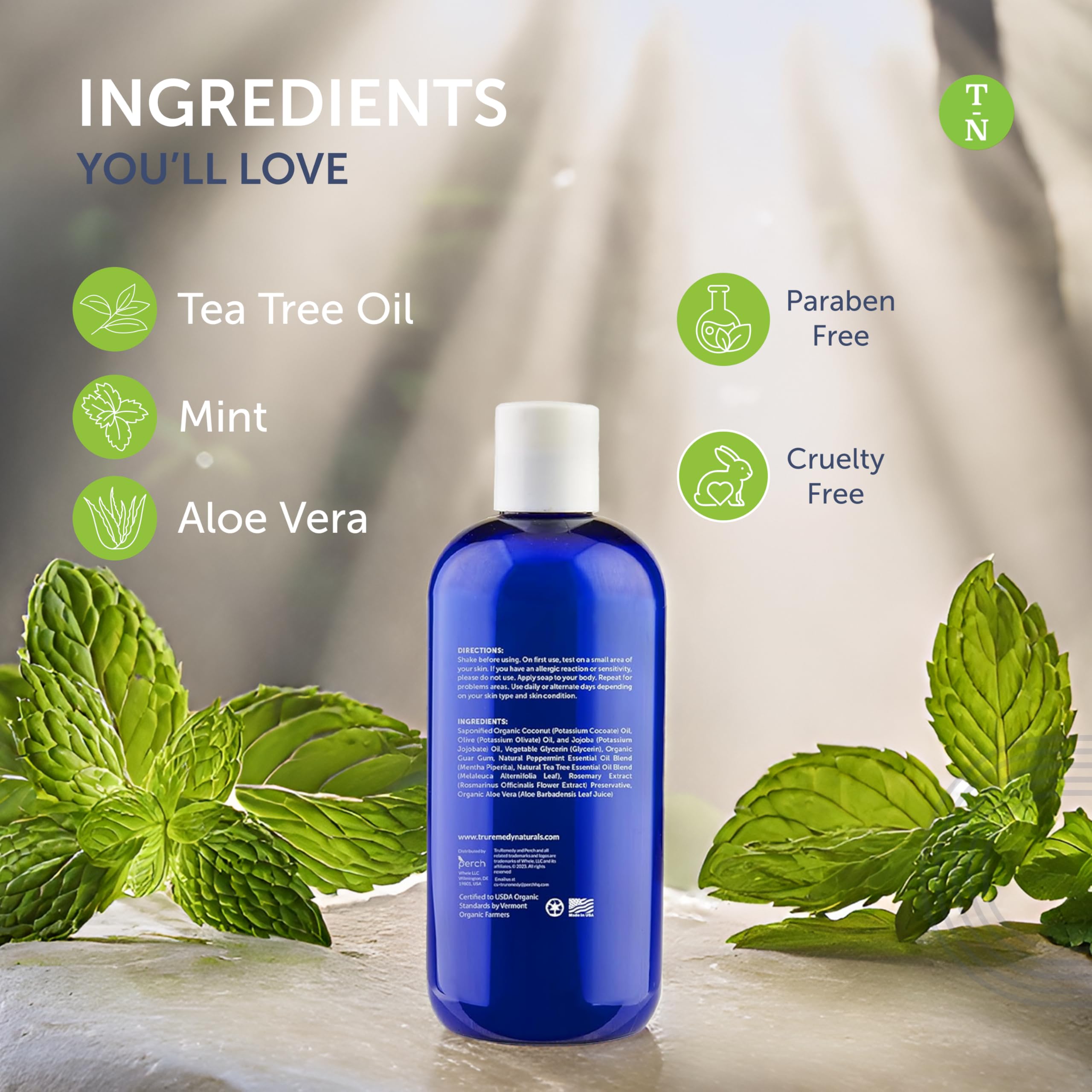 Truremedy Naturals lather in hand demonstrating rich cleanse and cooling feel