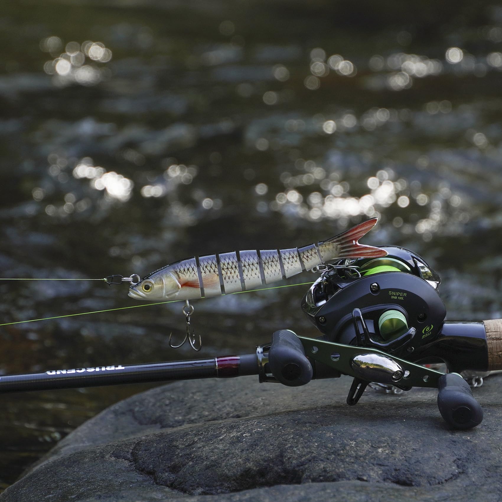 TRUSCEND Swimmax en salida familiar de pesca fácil y listo para usar