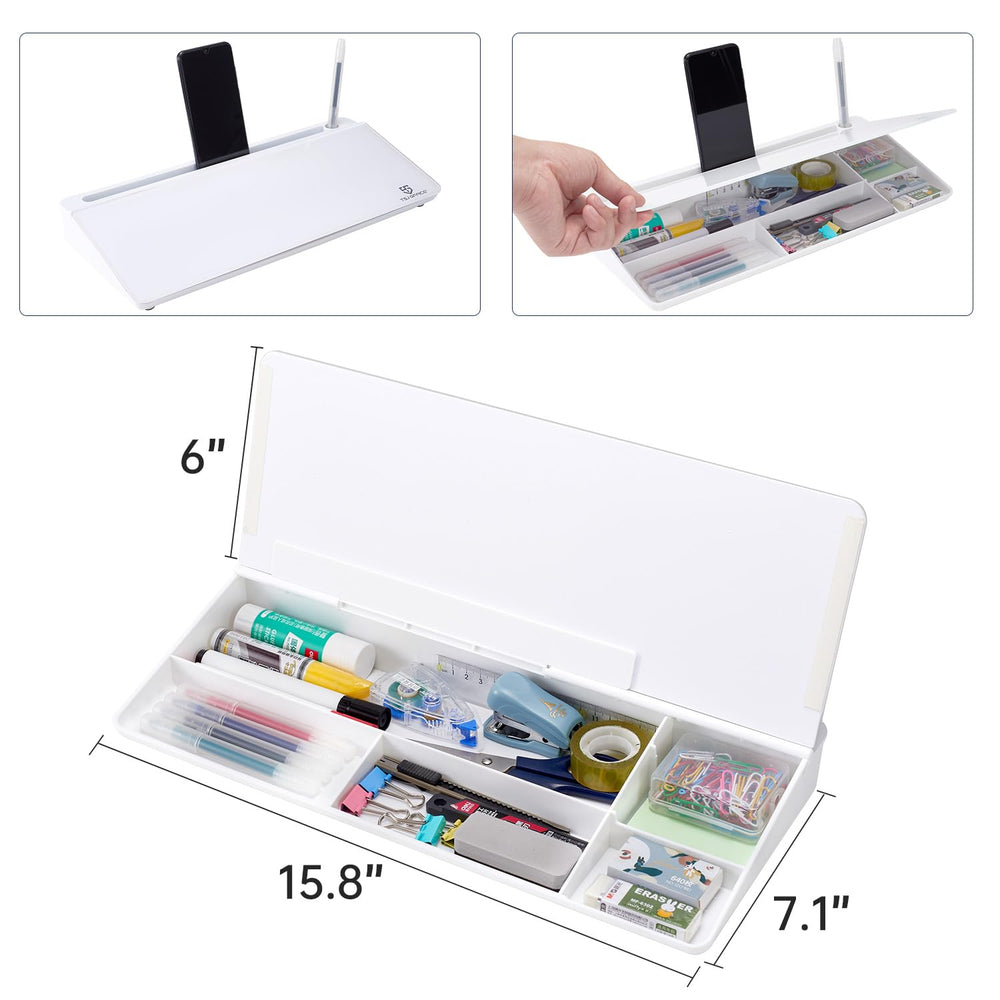 TSJ OFFICE close-up tempered glass surface showing smooth erasable finish
