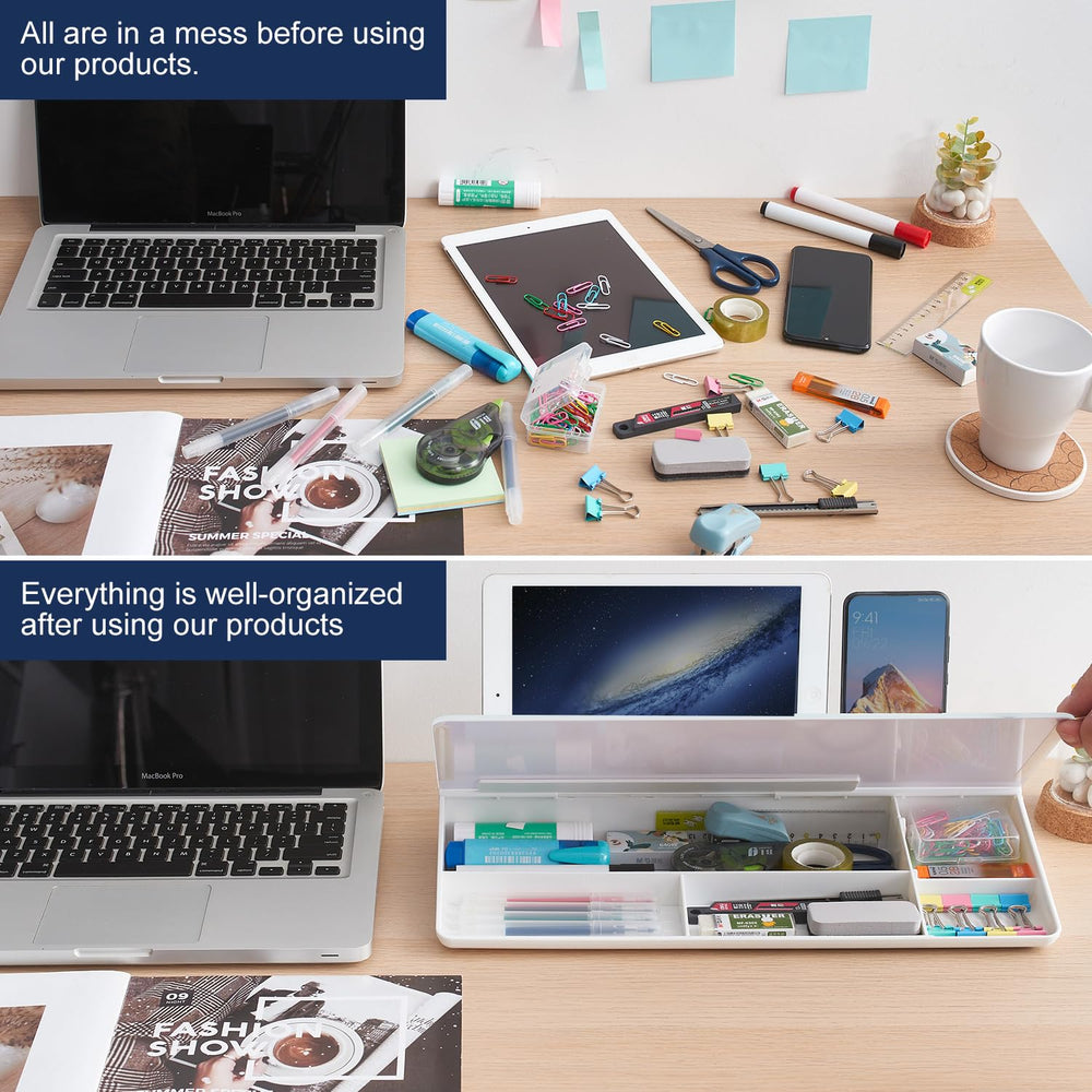 TSJ OFFICE hidden drawer open storing markers and small desk supplies