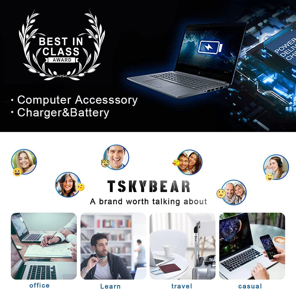 TSKYBEAR adaptador y cable embalados listos para viaje y almacenamiento cómodo