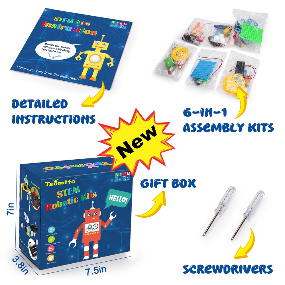 Tsomtto caja lista para regalo presentada abierta, ideal como obsequio educativo