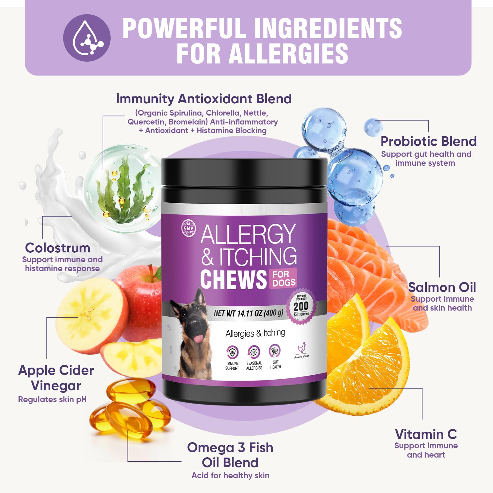 TTLXRL etiqueta con ingredientes clave para confianza del propietario