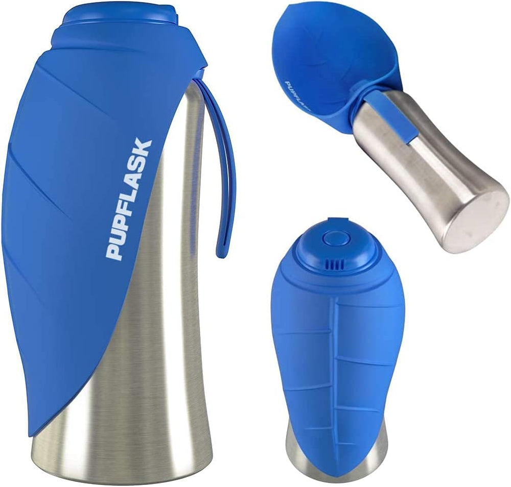 Tuff Pupper cuerpo de acero inoxidable mostrando durabilidad y material seguro para alimentos