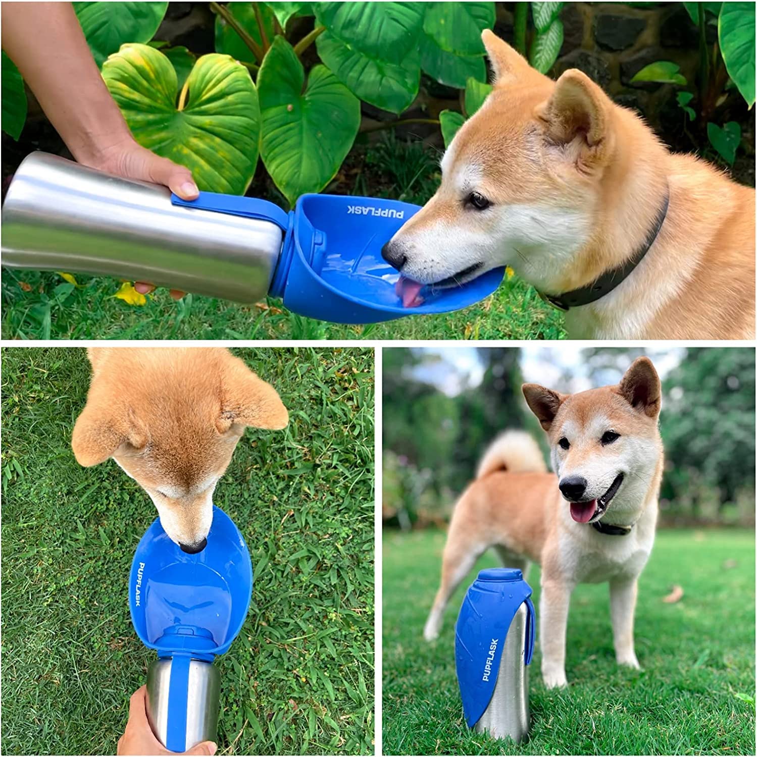 Tuff Pupper primer plano de la rosca y tapón asegurando cierre hermético sin derrames