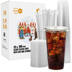 Turbo Bee vaso 32 oz frontal mostrando claridad y aspecto profesional