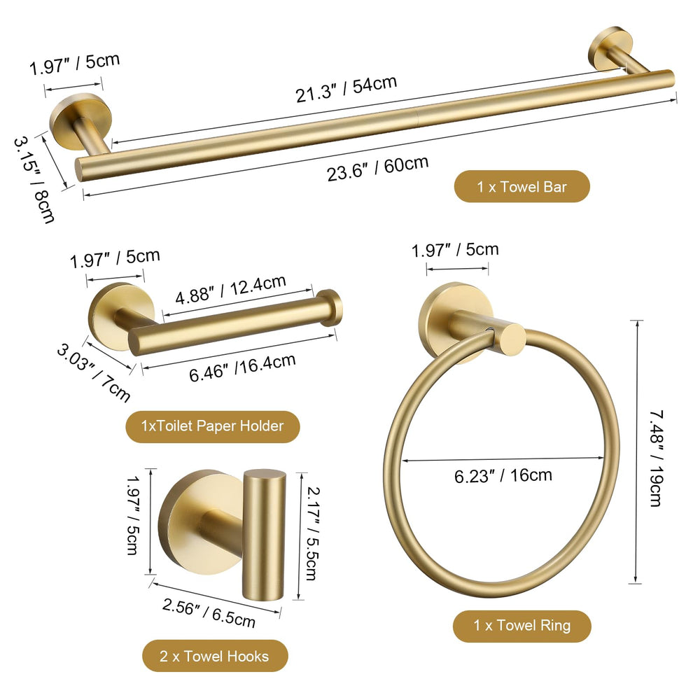 TURS accesorios instalados en baño moderno, aspecto elegante