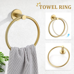 TURS anillo de toalla en uso junto al lavabo, ahorro de espacio