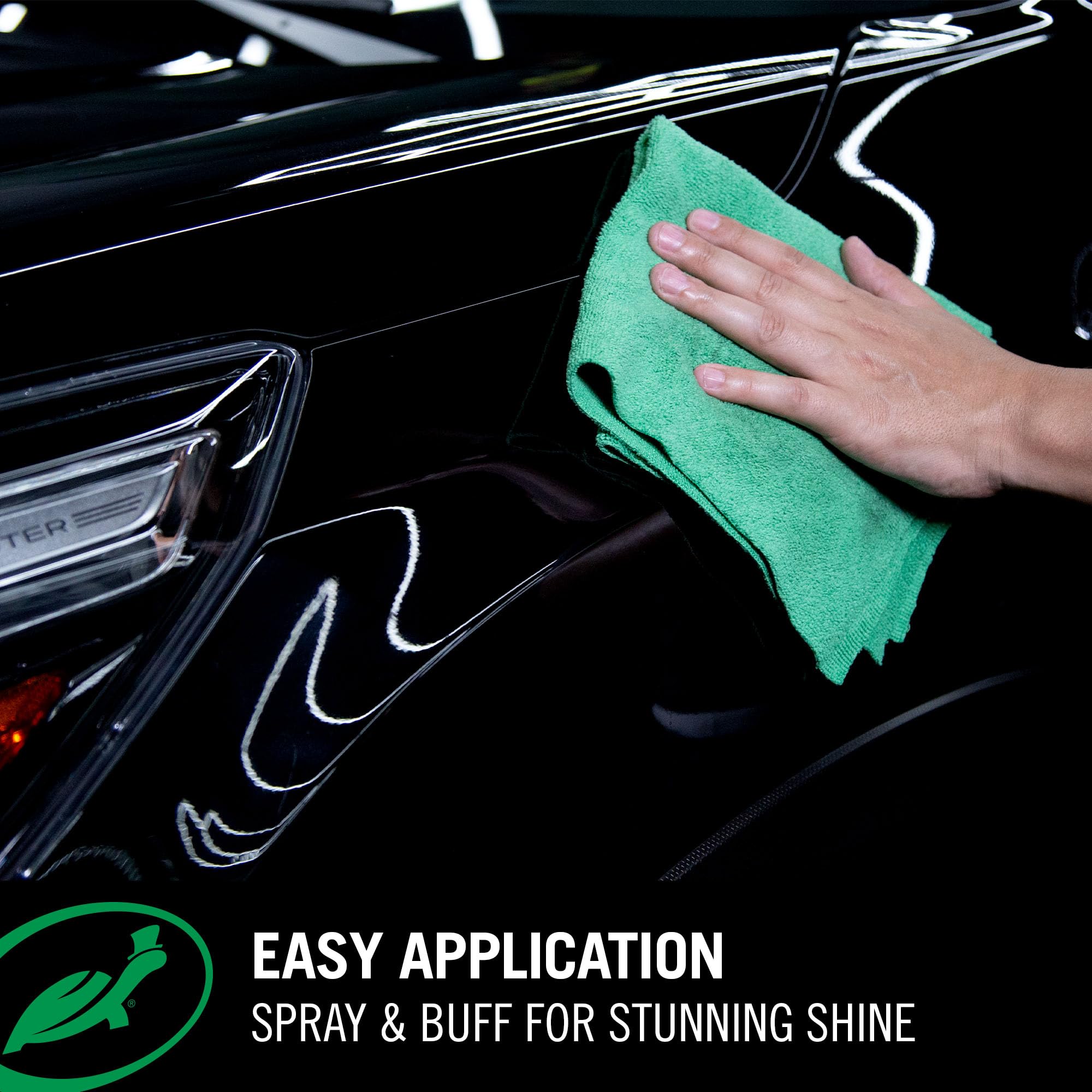 Turtle Wax etiqueta con instrucciones y beneficios claros
