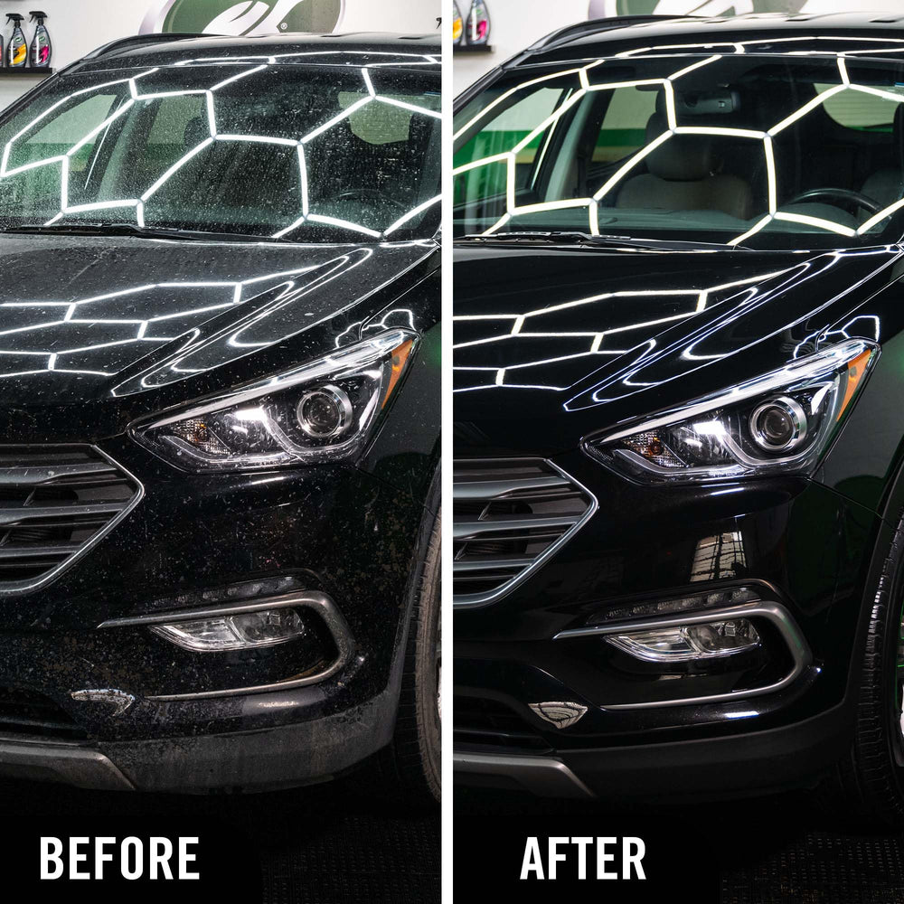 Turtle Wax espuma espesa en primer plano que encapsula suciedad para fácil enjuague