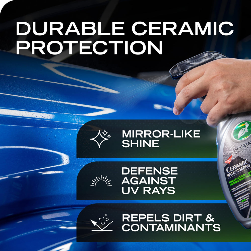 Turtle Wax textura del líquido resaltando acabado brillante