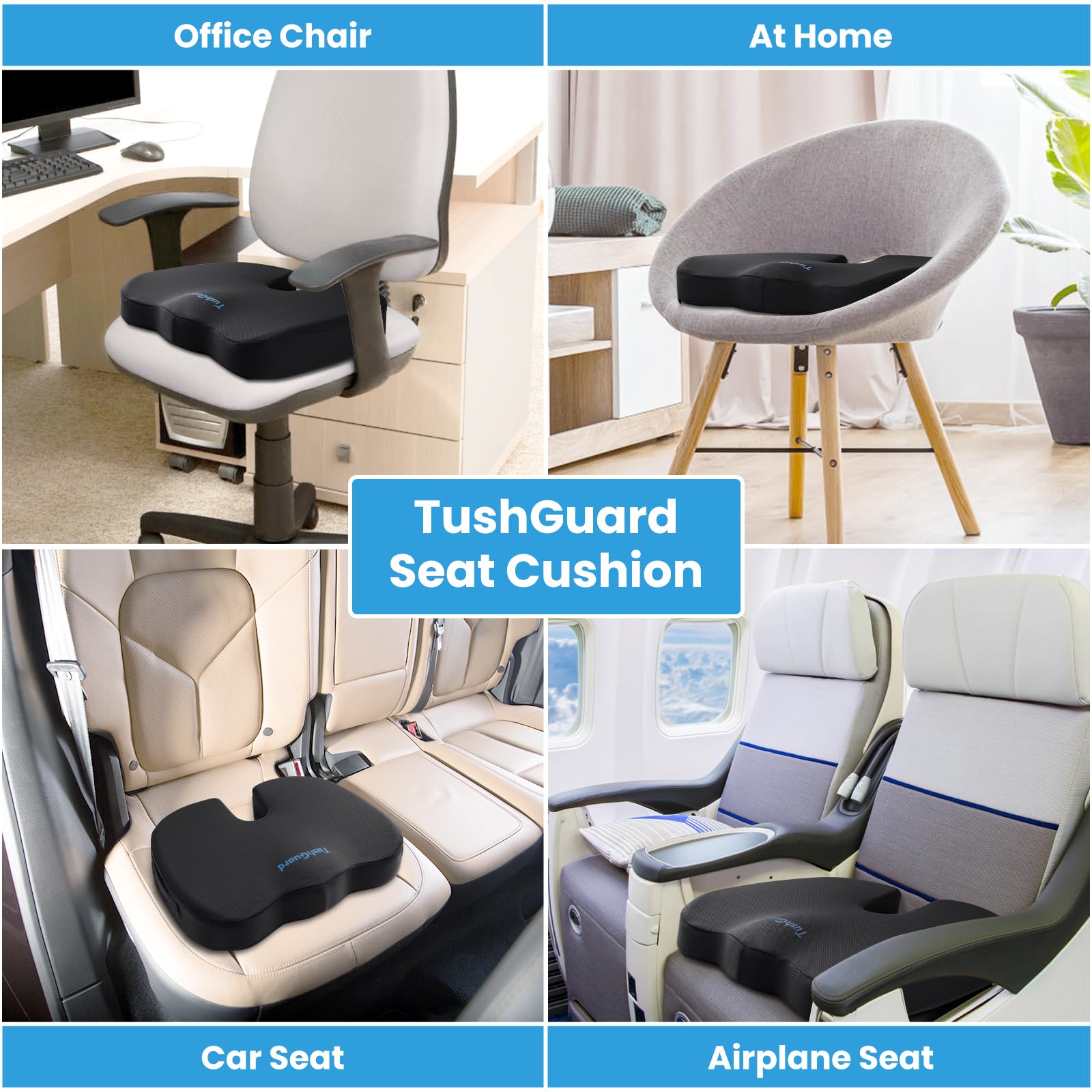 TushGuard comparación de tamaño con mano para ver portabilidad y grosor