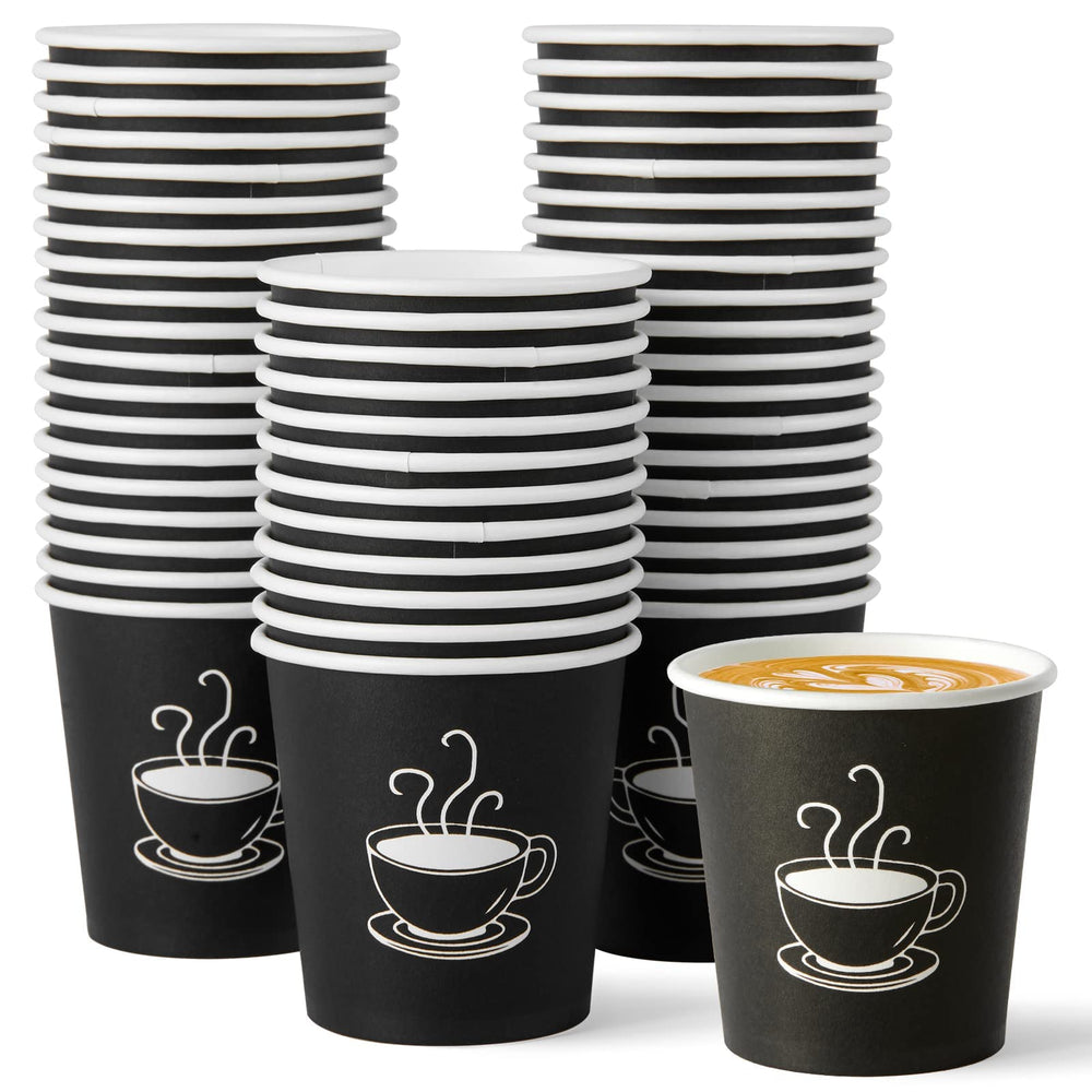 TV TOPVALUE vaso frontal mostrando diseño negro y uso elegante