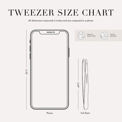 Tweezerman primer plano de las puntas alineadas para mayor precisión