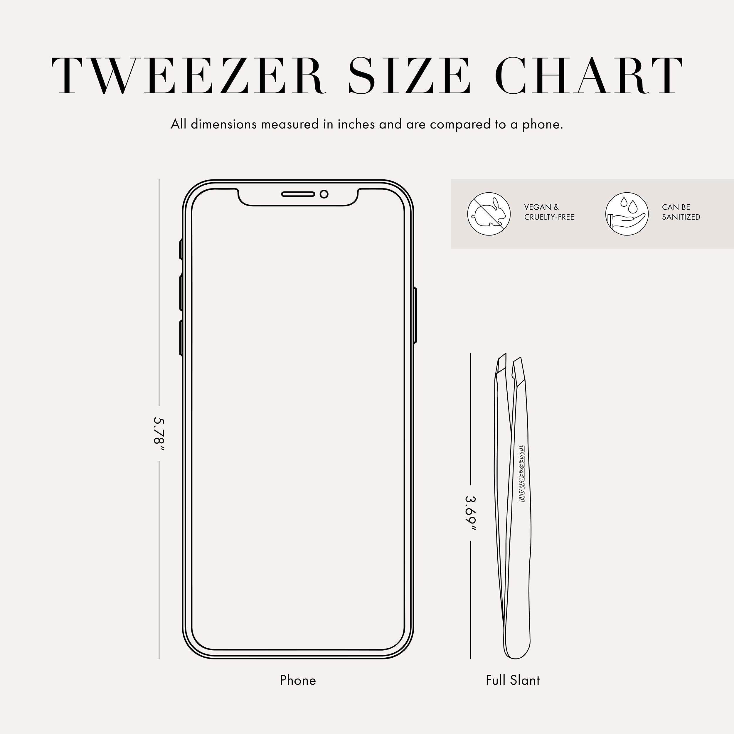 Tweezerman primer plano punta inclinada captura vello con precisión