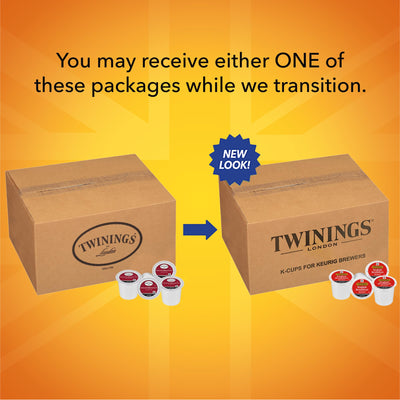 Detalle de una cápsula Twinings en mano, calidad y compatibilidad con Keurig