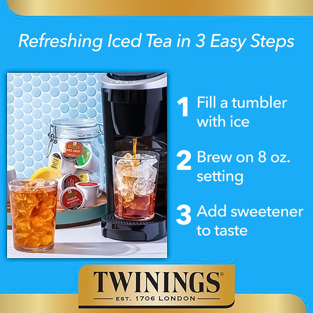 Etiqueta Twinings con información de abastecimiento responsable y beneficio social