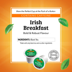 Twinings cápsula K-Cup en primer plano mostrando sello y calidad