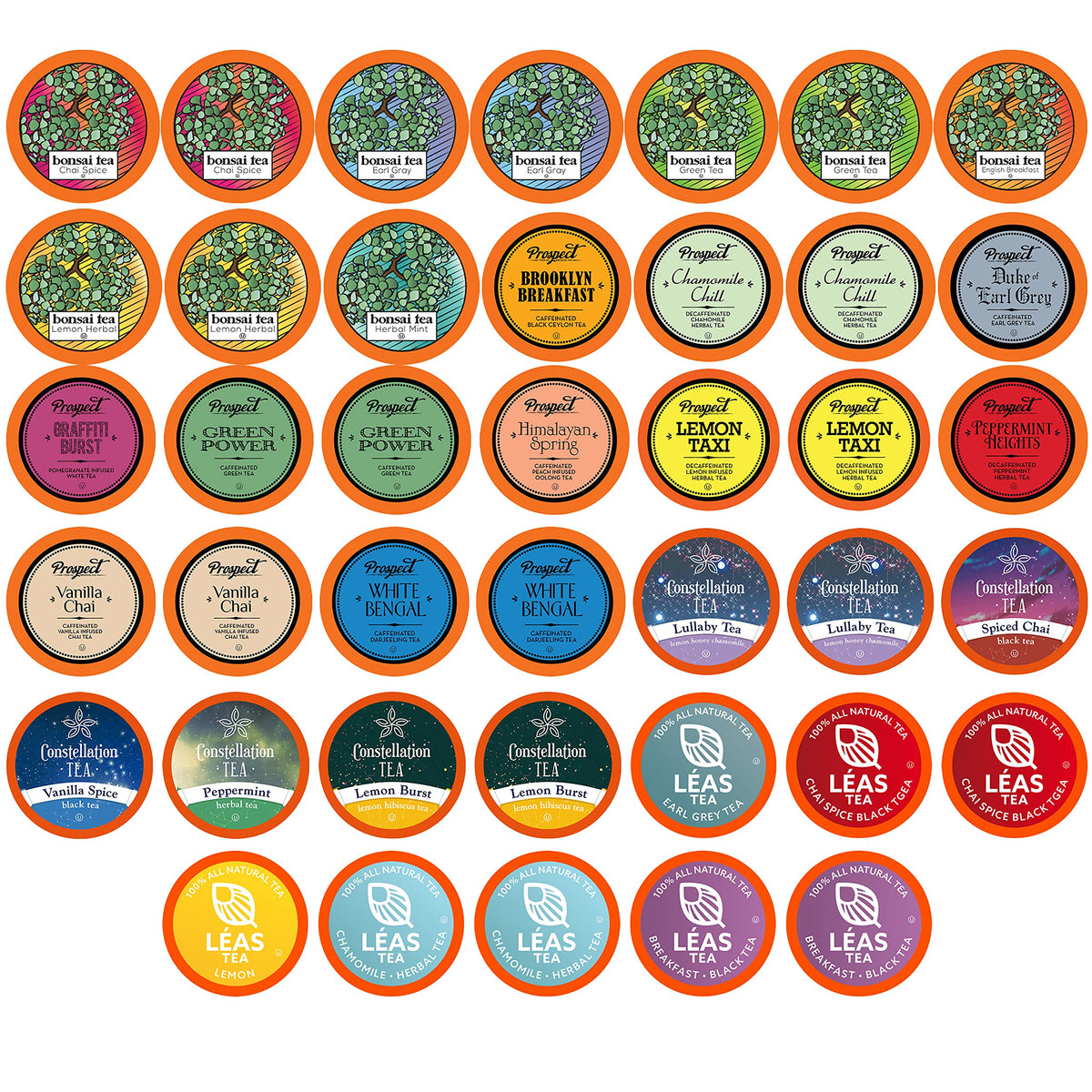 Two Rivers front packaging showing assortment and 40-count convenience