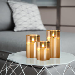 Tyawon warm LED flame closeup showing realistic flicker for natural-looking light
