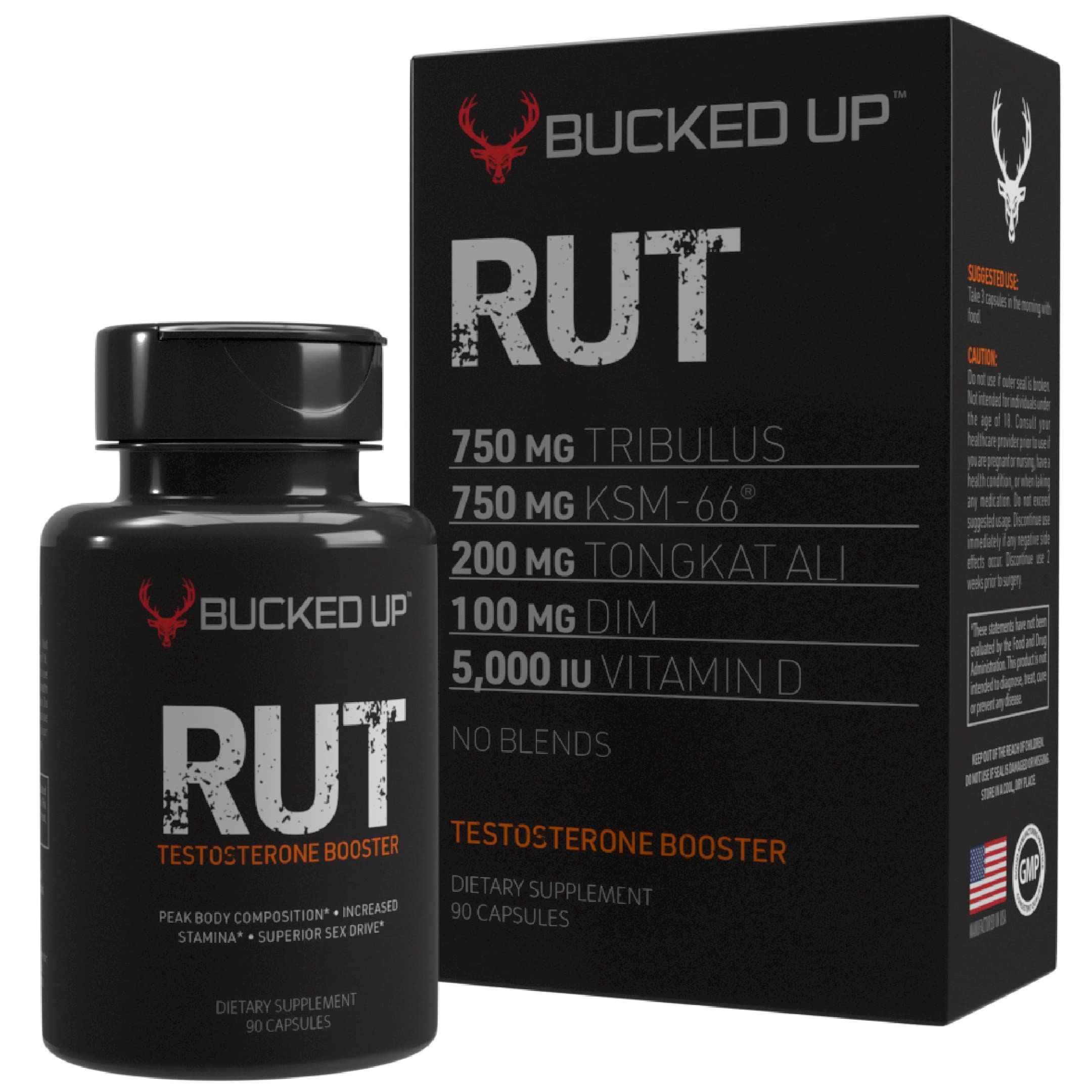 TyeinGo Bucked Up RUT envase frontal mostrando etiqueta clara y beneficios