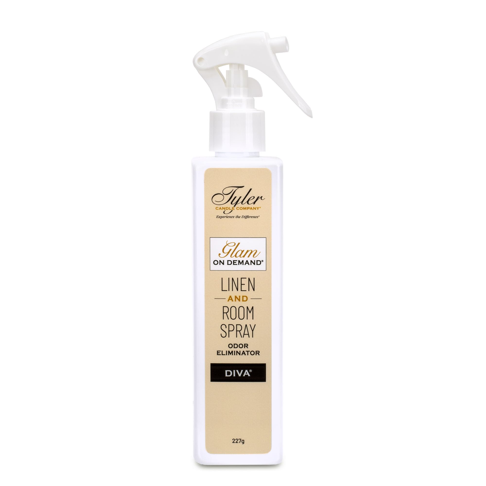 TYLER CANDLE COMPANY detalle del spray Glam On Demand para aromatizar rápido